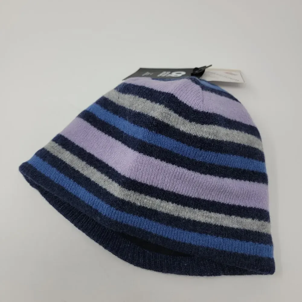 Outdoor Research Beanie Spitsbergen Windstopper Lambswool Knit Stripe Blue Gray